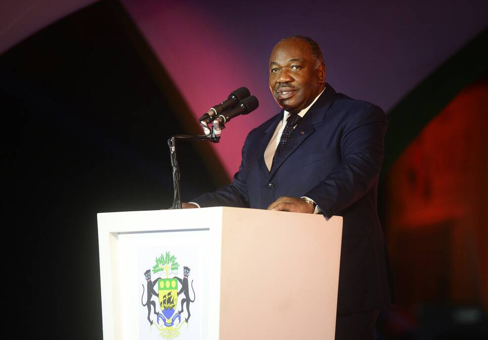 Ali Bongo Ondimba lors de l’inauguration du nouveau port d’Owendo @PresidentABO