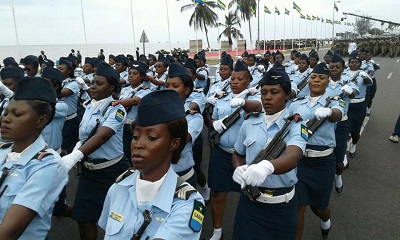Troupe féminine de l’armée de l’air gabonaise